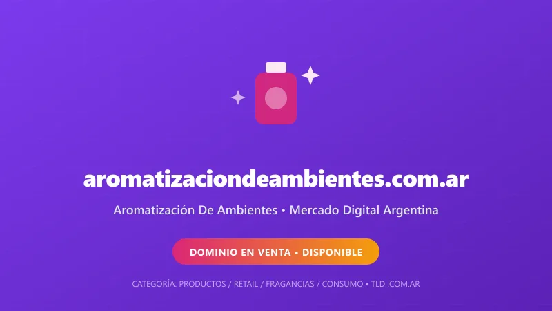 Identidad gráfica y activo digital para Aromatización De Ambientes en Argentina